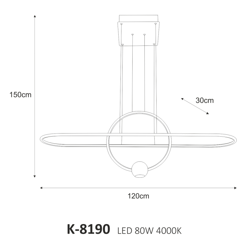 Lampa wisząca RAD K-8190