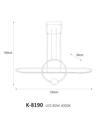 Lampa wisząca RAD K-8190