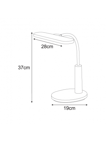 Lampka biurkowa MILO K-BL1521 NIEBIESKA