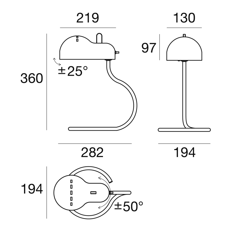 Lampa stołowa MINITOPO 9064