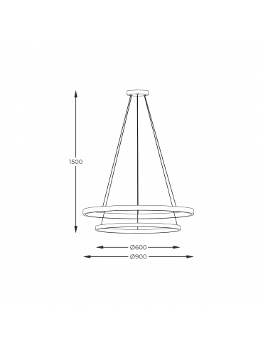 Lampa wisząca HORIK PEN89424-60+90BK