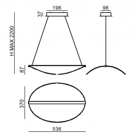 Lampa wisząca DIPHY 9090