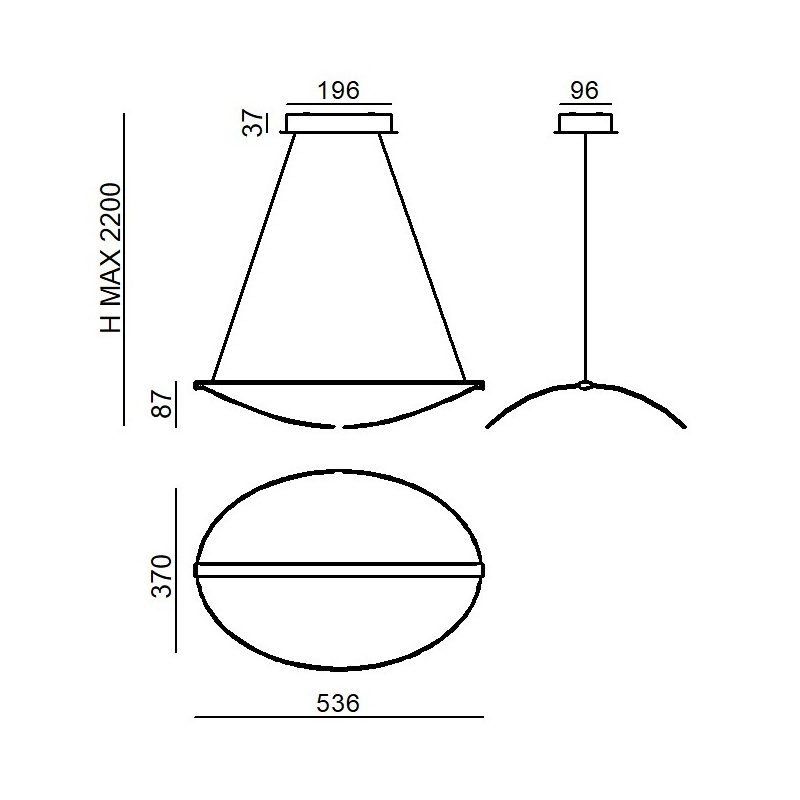 Lampa wisząca DIPHY 9090