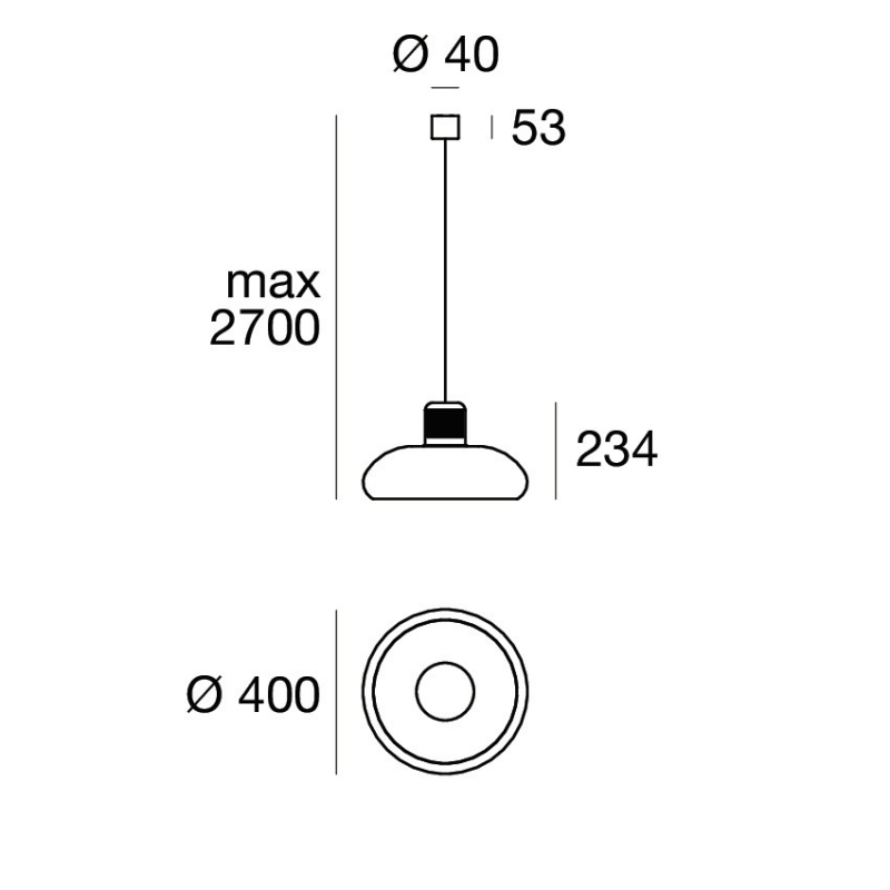 Lampa wisząca TREPIÙ 9305