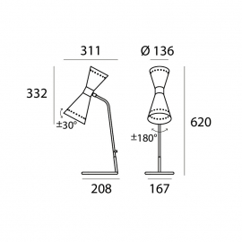 Lampa stołowa MEGAFONO 9574