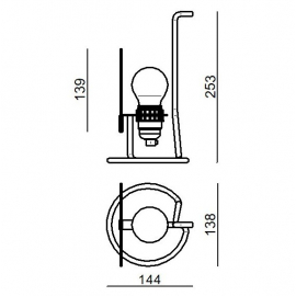 Lampa stołowa BUGIA 9680