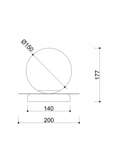 Lampa stołowa BORRA ST B1A111P1