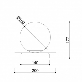 Lampa stołowa BORRA ST B2A122P1