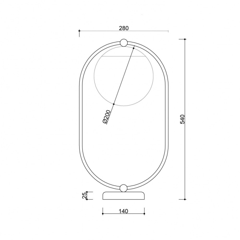 Lampa stołowa KOBAN ST KOS122P1