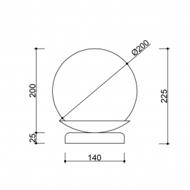 Lampa stołowa KUUL ST KLS122P1