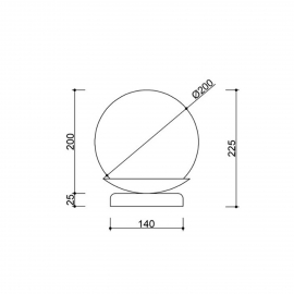 Lampa stołowa KUUL ST KLS141P