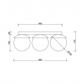 Lampa sufitowa KUUL KLB340S0