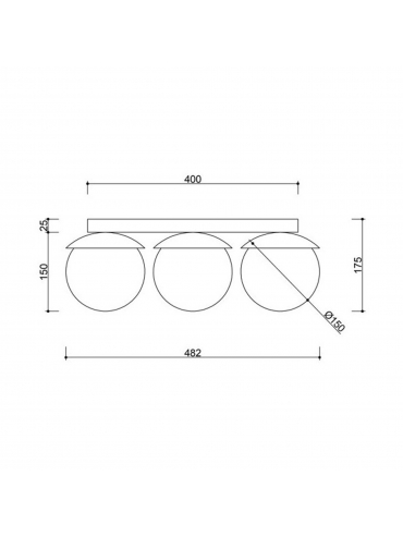 Lampa sufitowa KUUL KLB340S0