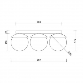 Lampa sufitowa KUUL KLB310S0