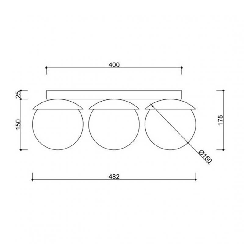 Lampa sufitowa KUUL KLB310S0