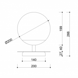 Lampa stołowa PLAAT ST PLS111P1