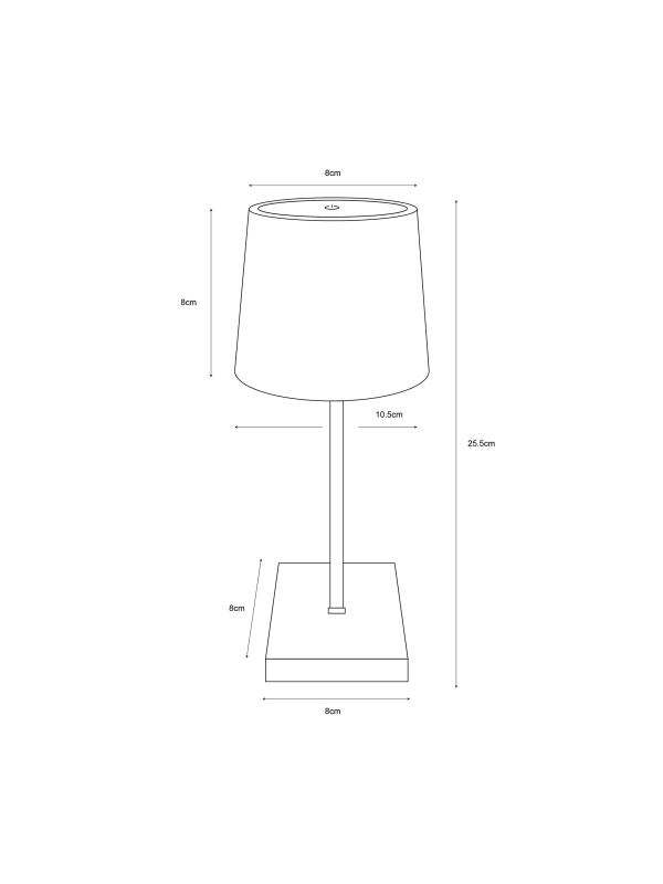 Lampa stołowa POLLI biała 73274-WH