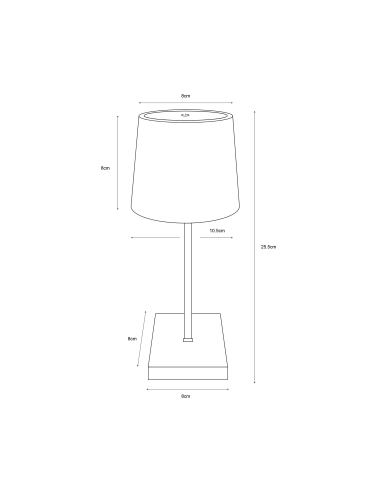 Lampa stołowa POLLI biała 73274-WH