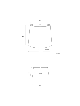 Lampa stołowa POLLI czarna 73274-BK