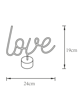 Lampa stołowa NEON LOVE FM-JNL11