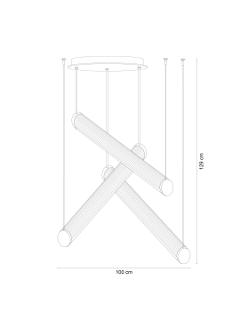 Lampa wisząca COMO 1234