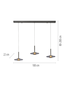 Lampa wisząca PURE VITRUM 2083-15