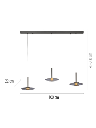 Lampa wisząca PURE VITRUM 2083-15