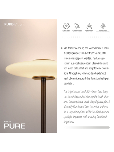 Lampa podłogowa PURE VITRUM 481-34