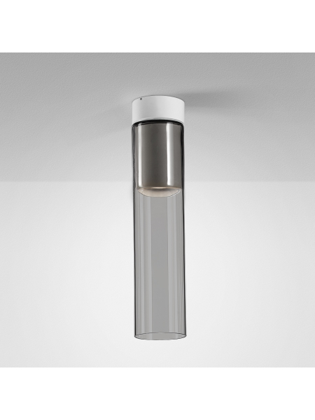 Lampa sufitowa MODERN GLASS Tube SP GU10 Phase-Control natynkowy biały struktura 40461-0000-U8-PH-13